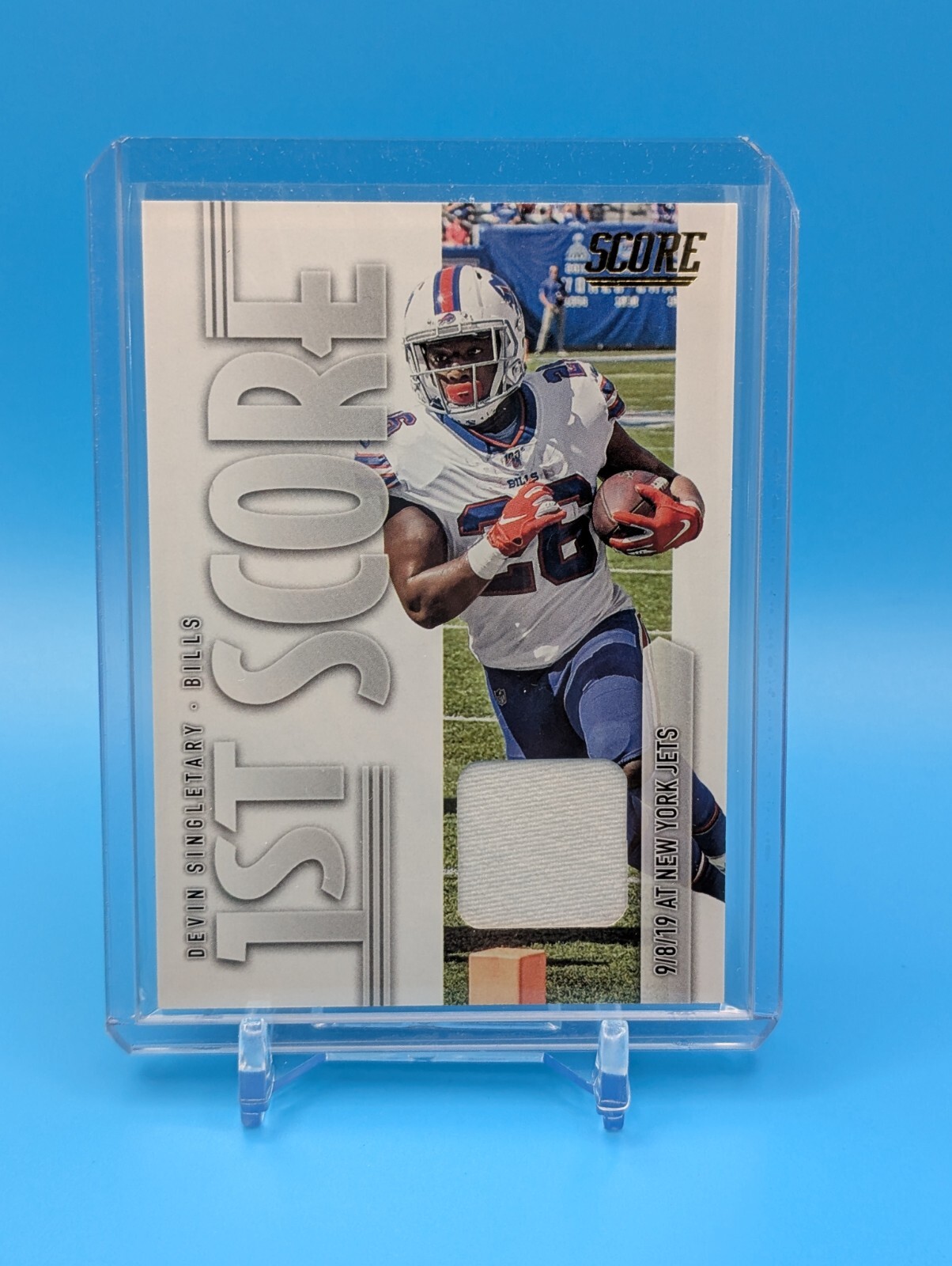 2020 Score #FS-DS Devin Singletary First Score Relic Worn/Used Panini