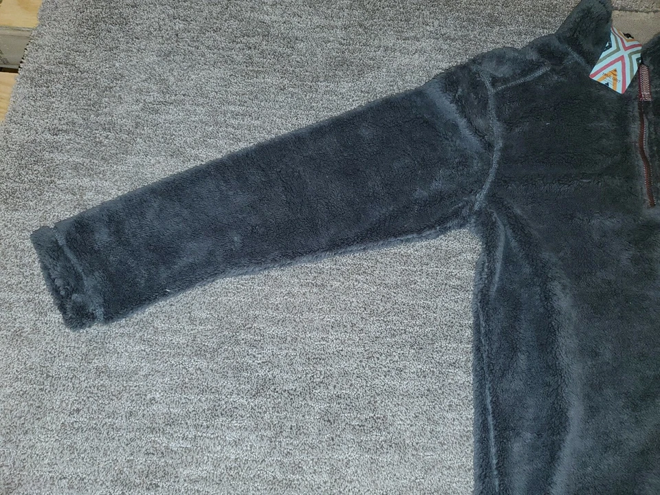 Pebble Pile Pullover 1/2 Zip in Gravel by True Grit Gravel / XS - Image 2 of 4