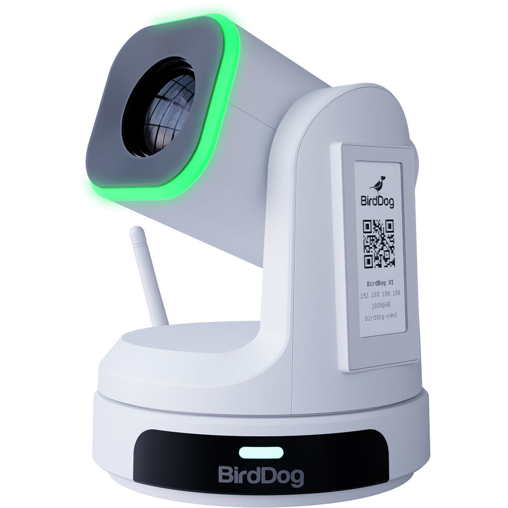 BirdDog X1 Full HD NDI|HX3 20x Zoom PTZ Camera White w/ HDMI & USB