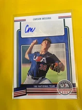 RS10879 2023 USA Baseball Stars and Stripes AUTOGRAPH Carson Messina