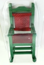 Tiny Treasures Green Rocking Chair Doll House Village Accessories 