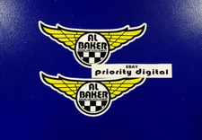Al Baker Racing and Development Decals Stickers AHRMA VMX Flat Track Pick Size
