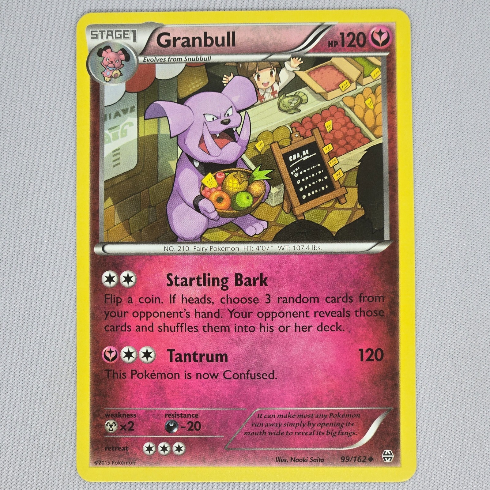 Granbull 99/162 Breakthrough Regular Uncommon Pokemon Card TCG English LP