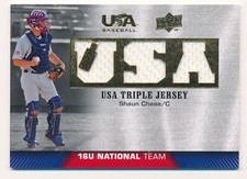 SHAUN CHASE 2009 UPPER DECK USA BASEBALL TRIPLE JERSEY PATCH #TJ16U-SC