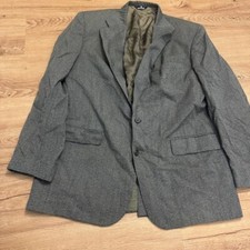 VTG Polo University Club Ralph Lauren Blazer Gray Mens 44r - 46R Wool Jacket USA