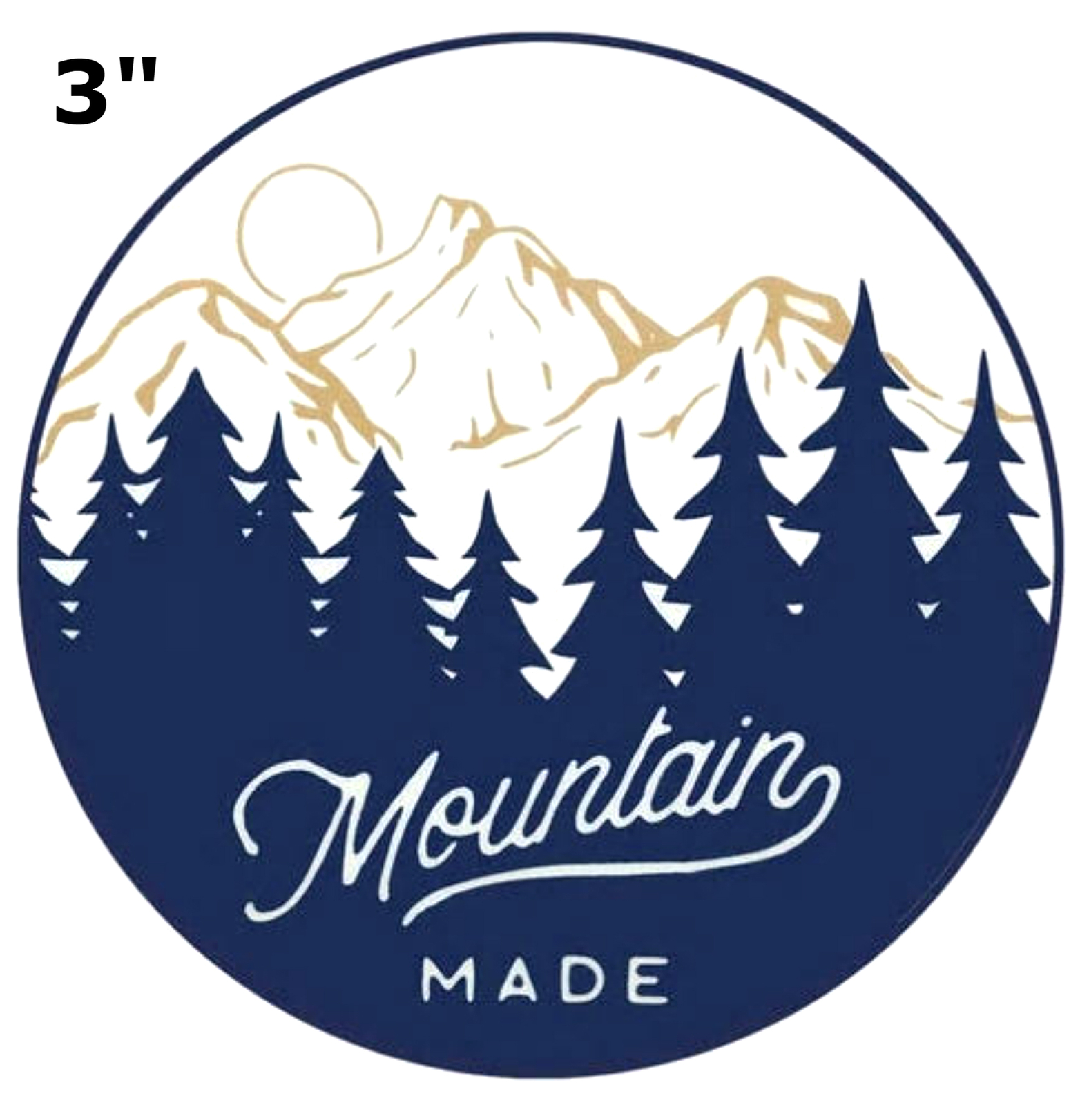 MOUNTAIN MADE 3" - Car Truck Window Bumper Sticker Decal Souvenir Nature
