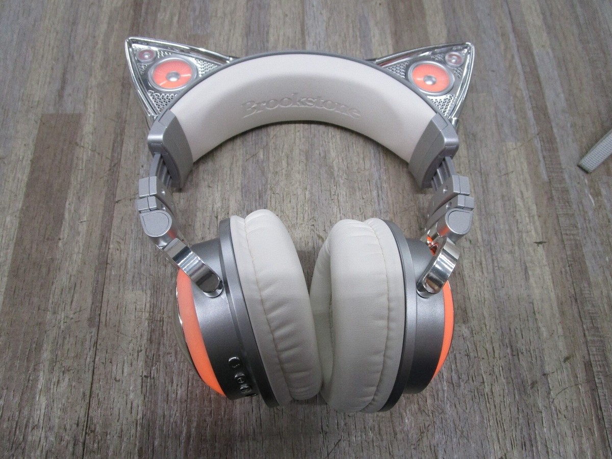 Brookstone Cat Ear Headphones（猫耳ヘッドフォン） Brookstone ／ Wireless Cat Ear Headphones - 8色に光る！ネコ耳