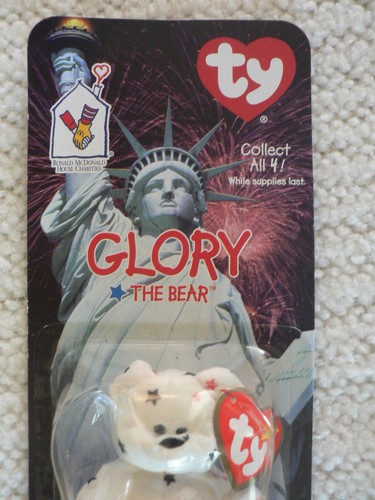 Nuevo Ty Teenie Original Beanie Baby Glory the Bear 1997 McDonalds con error en la etiqueta - Imagen 5 de 10