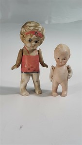 miniature porcelain dolls antique