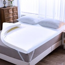 2inch Memory Foam Mattress Topper with Soft Fitted Strap Cover - ALL BED SIZES