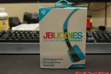 JLab Audio JBuddies Folding Kids Headphones (Blue, New)