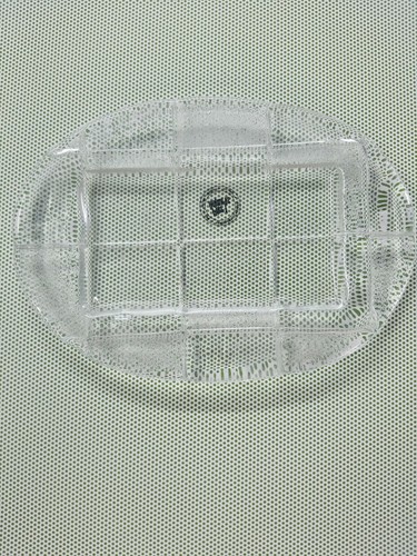  Pier 1 Imports Hand blown glass butter plate 8.5 x 6  inches - Picture 3 of 7