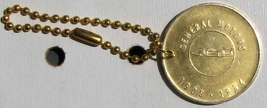 NOS 1954 GENERAL MOTORS GOLD PLATED KEYCHAIN PRISTINE L@@K #AA337 - Image 4 of 4