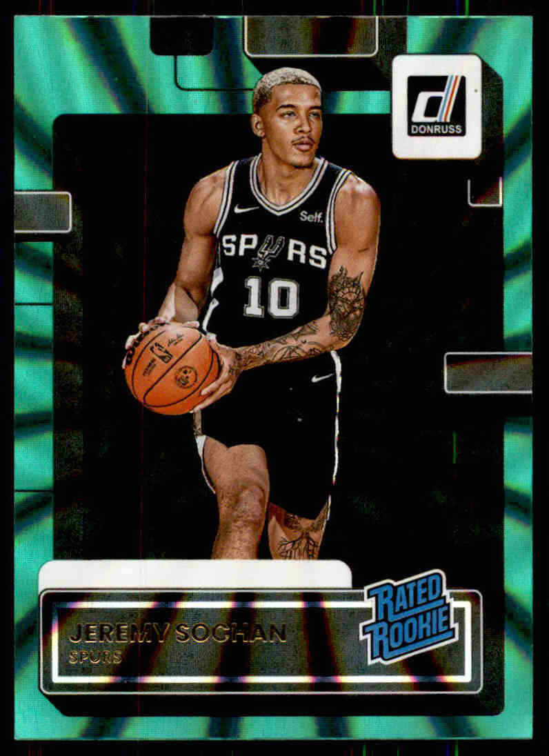 2022-23 Donruss #209 Jeremy Sochan Holo Laser Green