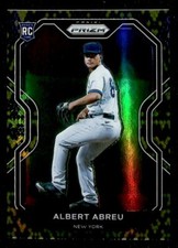 2021 Panini Prizm Albert Abreu Rookie 47/50 New York Yankees #193 Snake Skin