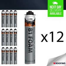 12X Bondit B1 Fire Resistant PU Polyurethane Expanding Foam Gun Grade - Pink 750