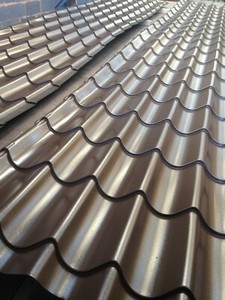 Pan Tile Effect Metal Roof Sheets Corrugated Metal Sheets Garage