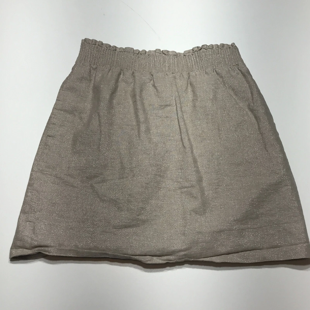 Metallic linen cheap skirt