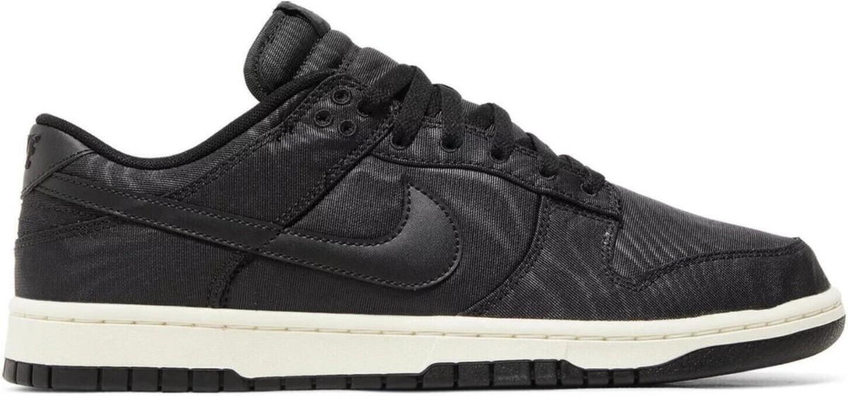 Preços baixos em Nike Dunk Low Black Canvas | eBay