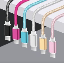 USB-C Cable Type C Lead Fast Charging Heavy Duty Phone Charger Data Sync Samsung