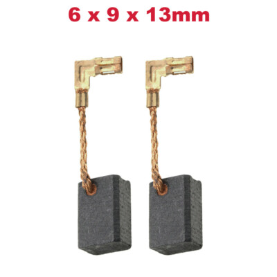 2x Schleifkohle Kohlebürste 6x9x13mm für Flachdübelfräse Multi-Tool Bohrhammer