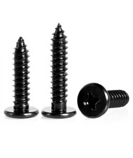 Black 304 Stainless Steel Phillips Ultra Thin Flat Wafer Head Self Tapping Screw