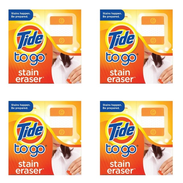 Tide To Go Stain Eraser Stain Remover Discontinued Lot of 4 x 4 Erasers