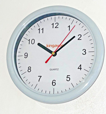 Runde traditionelle Quarz Küchen Wanduhr 20 cm klares Zifferblatt
