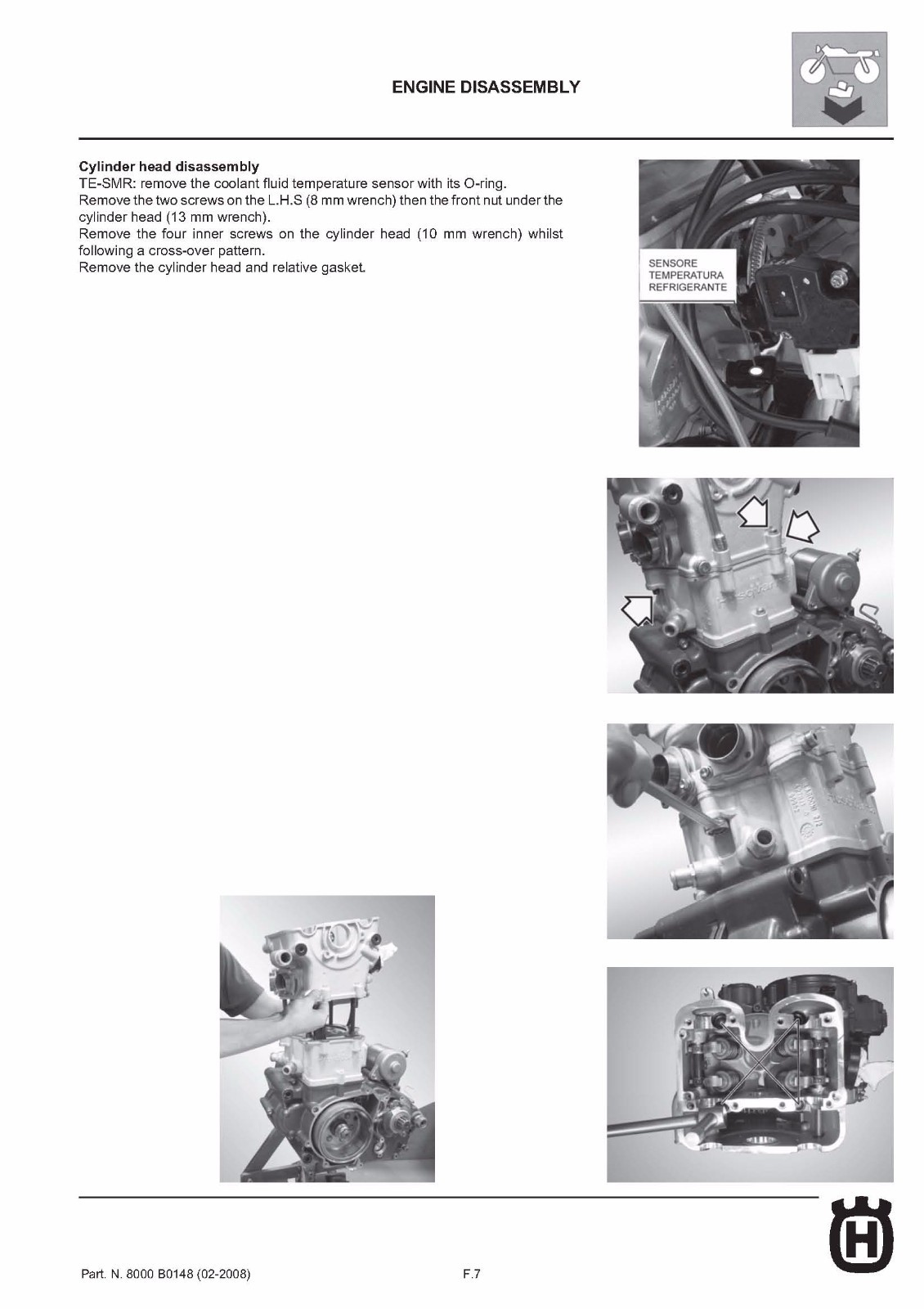 Buy Husqvarna Service Workshop Manual 2008 Te 250 Te 450 Te 510 online |  eBay