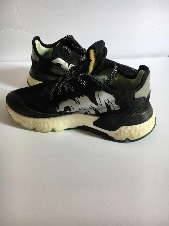 Adidas Mujer Originales Nite Jogger 3M Boost Negro Tenis Talla 7 (EE5914) Foto 2 de 4