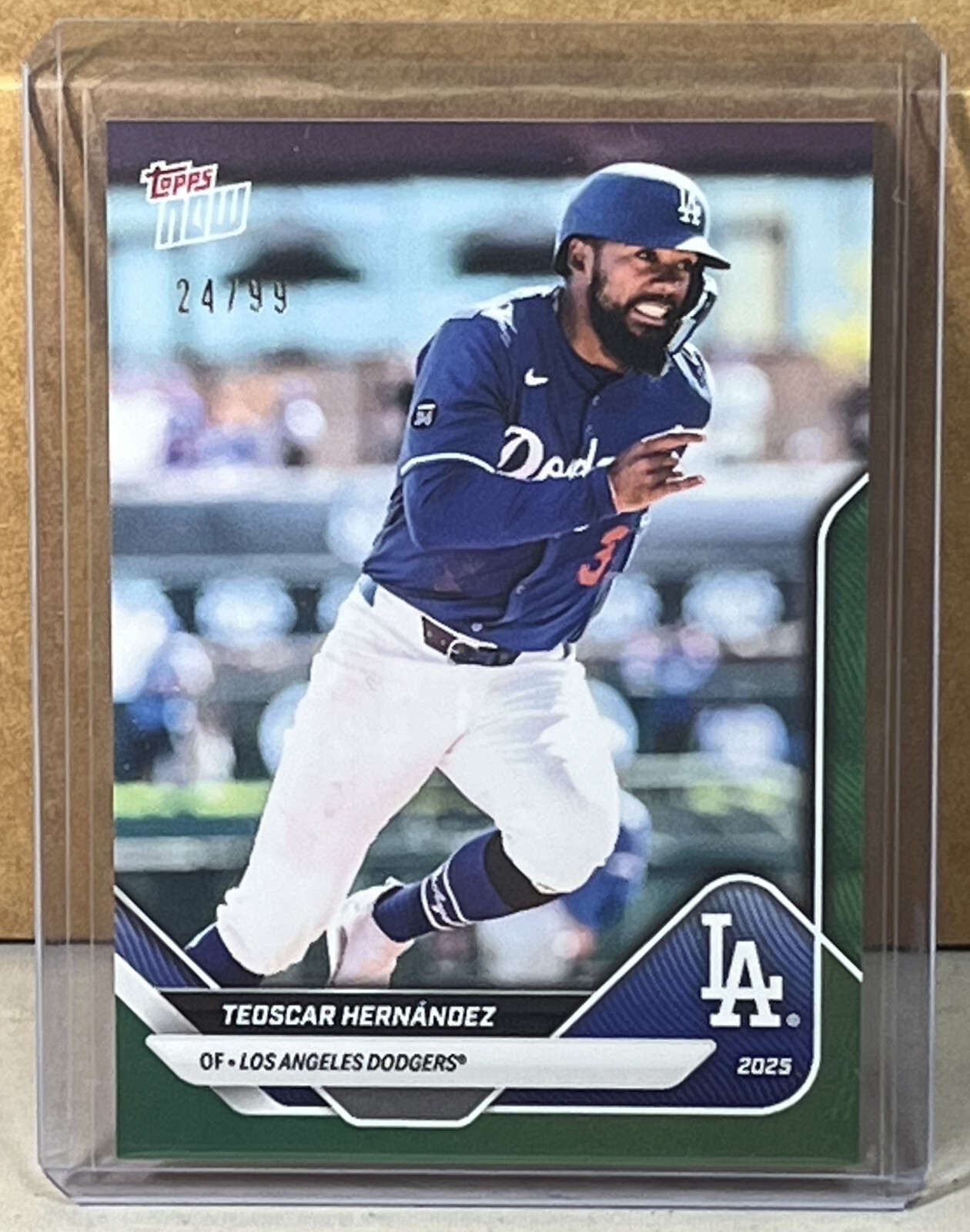 2025 TOPPS NOW Road to Opening Day #OD-278 TEOSCAR HERNANDEZ Green Foil 24/99