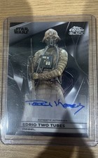 2026 Topps Chrome Black Starwars Edrio Two Tubes Base Auto Card