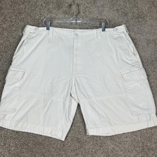 Polo Ralph Lauren Shorts Mens 42 White Utility Canvas Classic Fit Cargo Cotton