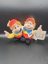 VTG Tweedle Dee  Dum Mini Bean Bag Alice in Wonderland Disney Store Plush NEW