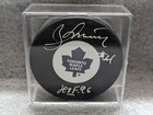 Borje Salming Toronto Maple Leafs Signed HOCKEY PUCK AUTOGRAPHED & Case HOF