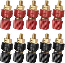 10PCS 6mm 1/4" Stud Premium Remote Battery Terminal Binding Post Power Junction
