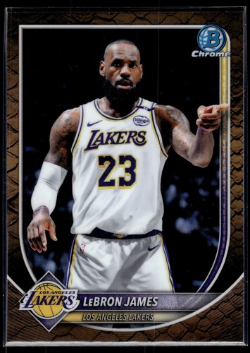 2025-26 Bowman LeBron James #BCV-121 Chrome Reptilian Refractor Lakers