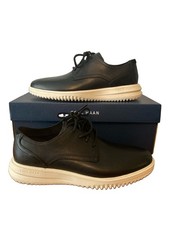 Cole Haan Grand Plus Plain Toe Oxford Black Leather Shoes C36934 Men  s Size 8 M