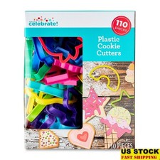 Assorted Shapes Cookie Cutter Set 110 Pieces Baking Animals Flowers Numbers New
