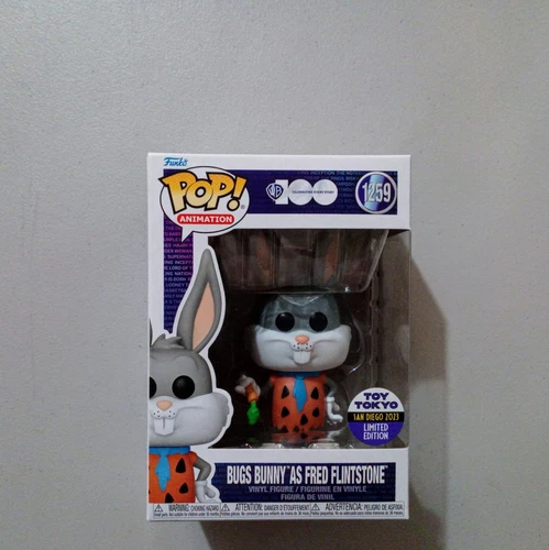 Funko POP! Animation Bugs Bunny as Fred Flintstone #1259 Toy Tokyo SDCC 2023 Lim