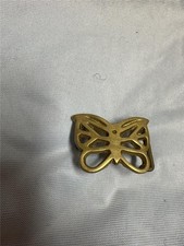 Vintage Brass Butterfly Belt Buckle