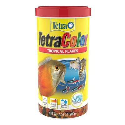 color Tropical Flakes, Color Boosting Fish Food, Nutritionally Balanced Diet for