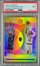 2020 Panini Illusions Double Vision Gold Sexton/Garland #14 PSA 9 /10