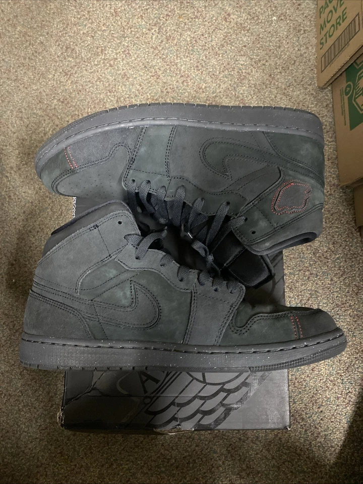 Nike Air Jordan 1 Mid SE Craft "Gris Humo Oscuro" Foto 2 de 4