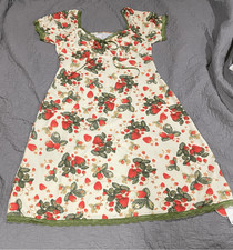 Cider Strawberry Dress 1XL Pink Green New
