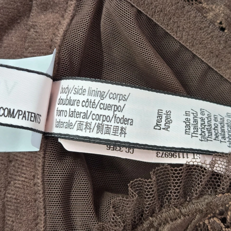 Корсет женский Victoria's Secret XL коричневый Dream Angels проволока со стразами прозрачный - Изображение 4 из 4