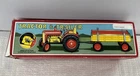 Vintage Schylling Tractor and Trailer Wind-up Tin Toy. New in Box!