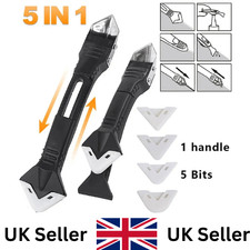 5 in 1 Silicone Sealant Remover Tool Kit Set Scraper Caulking Mould Removal DIY