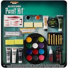 Spooktacular Creations 26 Pcs Halloween Family Makeup Kit, Zombie Makeup, Face