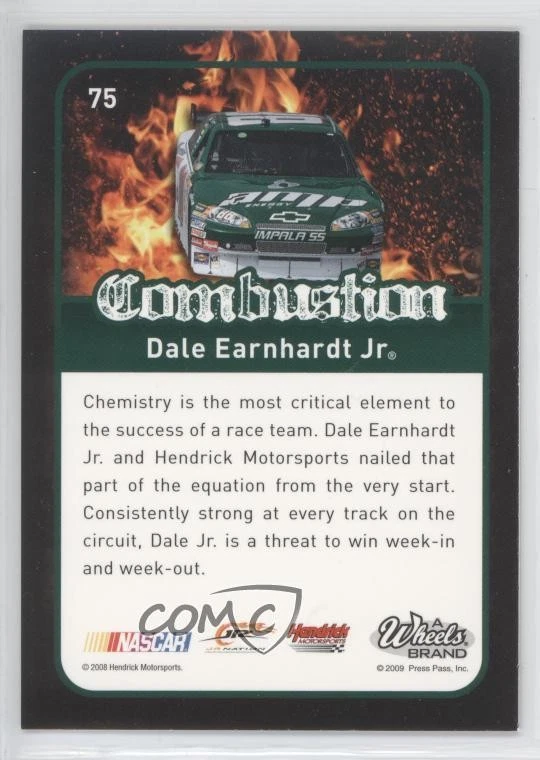 2009 Wheels Element Combustion Dale Earnhardt Jr #75 HOF - Image 2 of 2